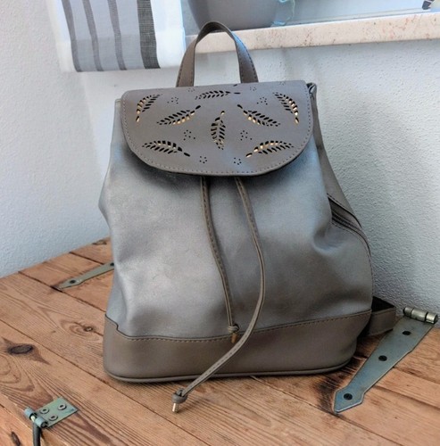 Damen rucksack braun mit - braun,