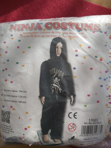 Kostüm ninja neu größe - neu,,