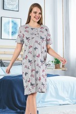 Damen Nachthemd Schmetterling