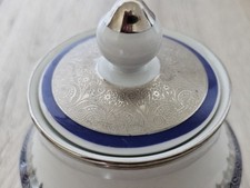 Zuckerdose Bavaria Schumann Arzberg 1975 Porzellan Platin 