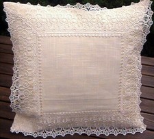 Kissenhülle Spitze creme