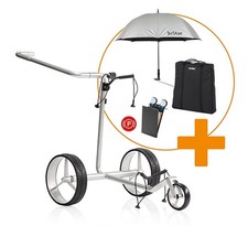 JuStar Carbon Light SET Elektro Golftrolley bei gm Trolleys .......