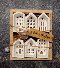 Lichthäuser⭐️6 mini Lichterhäuser Keraflott  Raysin,Deko, Weihnachten Set