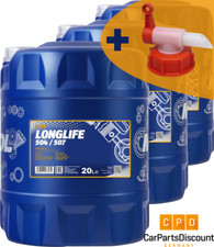 60 L (3x 20L) MANNOL 7715 Longlife  5W-30 Motoröl mit 3x Auslaufhahn VW, BMW, MB