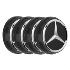 Original Mercedes-Benz AMG Radnabenkappen matt A45 Black Edition Nabendeckel NEU