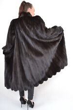 A5219 BLACKGLAMA NERZ MANTEL ECHT PELZ PELZMANTEL NERZMANTEL REAL MINK FUR COAT