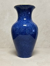 Mid Century KPM Berlin Vase Kobald blau Malerei Bauchvase 60er Design #725
