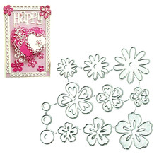 Blumen Metall Stanzformen Set