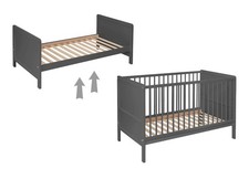 Babybett NELLY 60x120 cm Grau