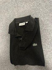 Original Lacoste Polo Schwarz M Shirt Kurz