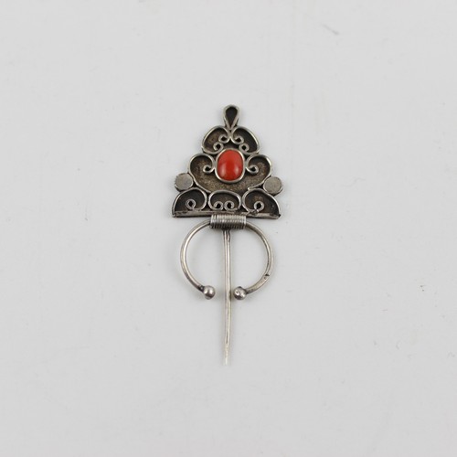 Fibel silber koralle - silber,