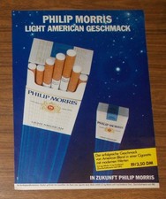 Seltene Werbung PHILIP MORRIS