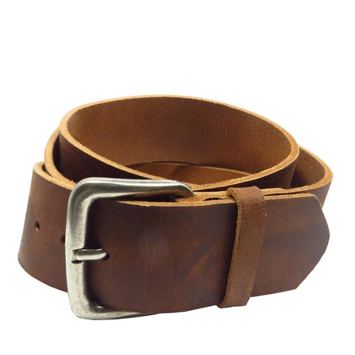Ledergürtel breit braun - 5, cm