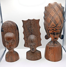 3 alte handgeschnitzte