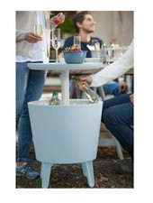 Tisch Cocktail keter Mini Kühlschrank Cool BAR 3 IN 1 Mit Eisschale 30 Liter