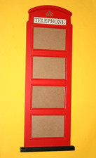Telefonzelle rot London Red Telephone Box "Bilderrahmen" 4 x 14,5x10cm !!!