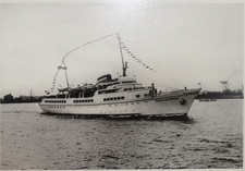 29356 AK Diesel Elektro Schiff Wappen von Hamburg Fahrt nach Helgoland um 1950