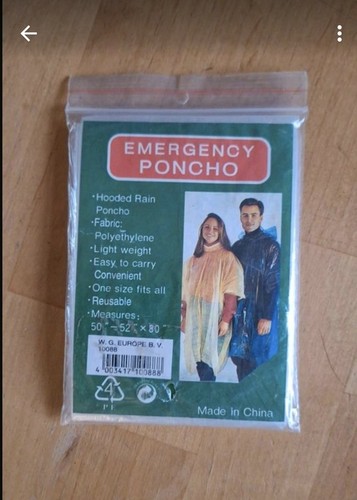 Neu ovp regenponcho - mit, kapuze