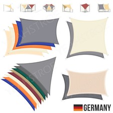 Sonnensegel WASSERDICHT Sonnenschutz Windschutz UV-Schutz Dreieck Rechteck DE