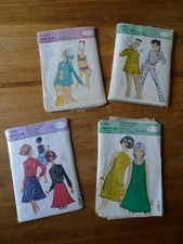 4 Stück Schnittmuster burda; Vintage Mode - Nähen 50er 60er Jahre