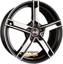 4 Alufelgen MAM MAM W4 Black Front Polished (BFP) 7x17 ET35 4x100 17 Zoll