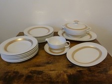 Ess Geschirr Thomas weiß mit Golddekor