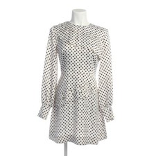 Kleid Alexa Chung Weiß Blau 38 UK 10