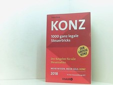Konz: 1000 ganz legale Steuertricks 34 (2018) Konz, Franz: