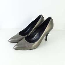 HUGO BOSS Pumps High Heels Spitz Silber-Grau Metallic Gr. EUR 38 (SR40)