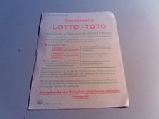 Alter Wettschein Sonderwette