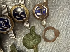 Horex Embleme Konvolut Oldtimer Teile Sammlung beschädigt Restaurationsbasis