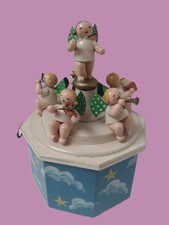 Seltene Wendt & Kühn - Spieluhr Spieldose Engelmusikanten - Erzgebirge