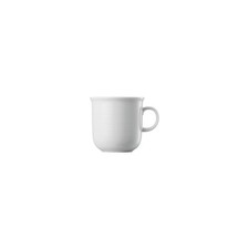 Becher mit henkel - mit, weiss