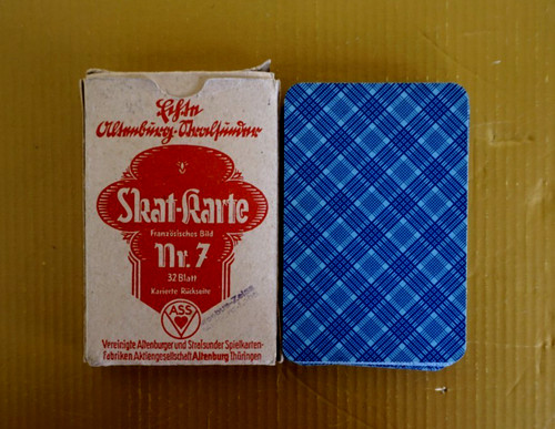 Blatt skat karte 7 - 32, von