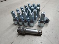 20x Japan Racing Radschrauben Radbolzen mit Adapter Kegelbund M12 x 1,5 28mm