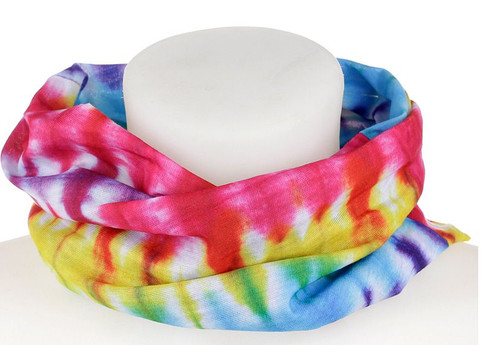 Regenbogen schlauchschal batik - regenbogen,