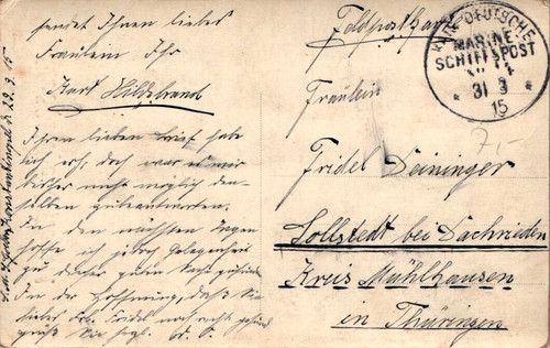 Stempel marine schiffspost - stempel,