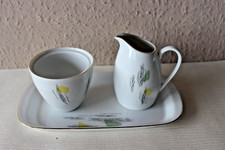 Arzberg Porzellan Abstrakt 50er Jahre Sahne-Zucker Set 3tlg.Rockabilly Ära