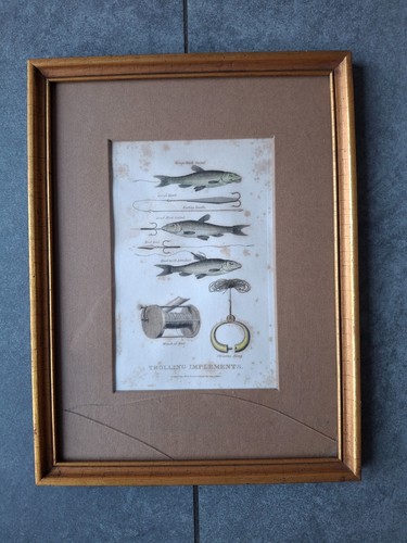 Altes antikes fischbild - antikes,
