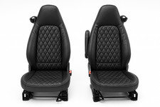 Sitzbezüge Bezüge für Smart 451 Brabus Diamant keine Schonbezüge Schwarz