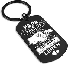 Tochter Geschenk, Vatertagsgeschenk für Papa, Schlüsselanhänger Papa Geschenk, B