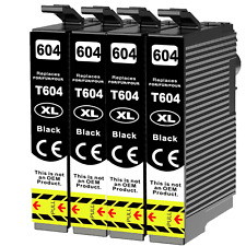 4-12er Druckerpatronen kompatibel für Epson 604XL XP-2200 3200 4200 2205 WF-2930