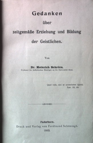 Gedanken über zeitgemäße