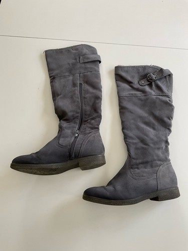 Damen stiefel grau mit - damen,