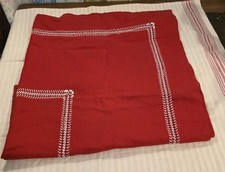 ❤ Tischdecke Handarbeit Schweden rot weiß gestickt Leinen  150 x 98 cm groß  ❤