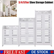 3/4/5 Ebenen Schuhregal Schuhständer Schuhschrank Schuhablage Aufbewahrung Weiß