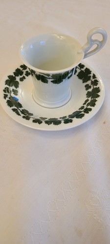 Meissen weinlaub mokkatasse - weinlaub,