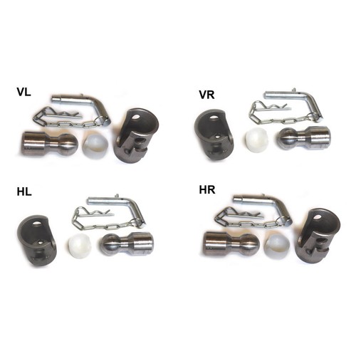 Komplett set 43mm kipplager - 43mm,