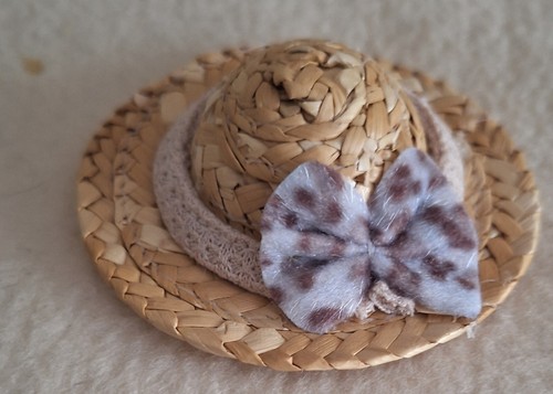 Miniatur strohhütchen für - miniatur,