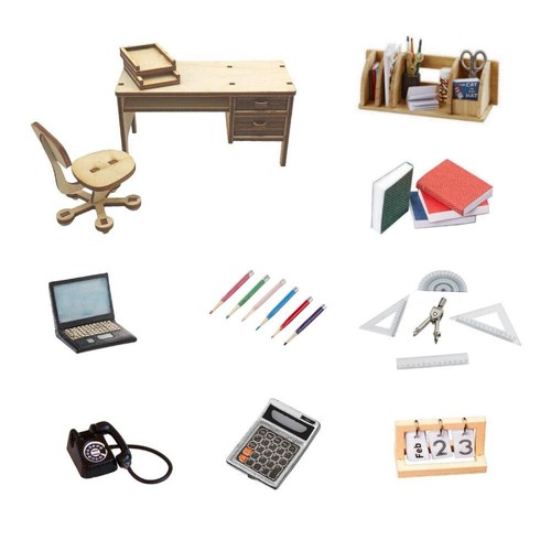 Miniatur büro zubehör laptop - büro-zubehör,